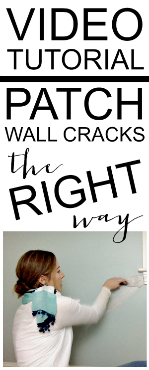 Video Tutorial} How to Patch Wall Cracks - The Chronicles of Home